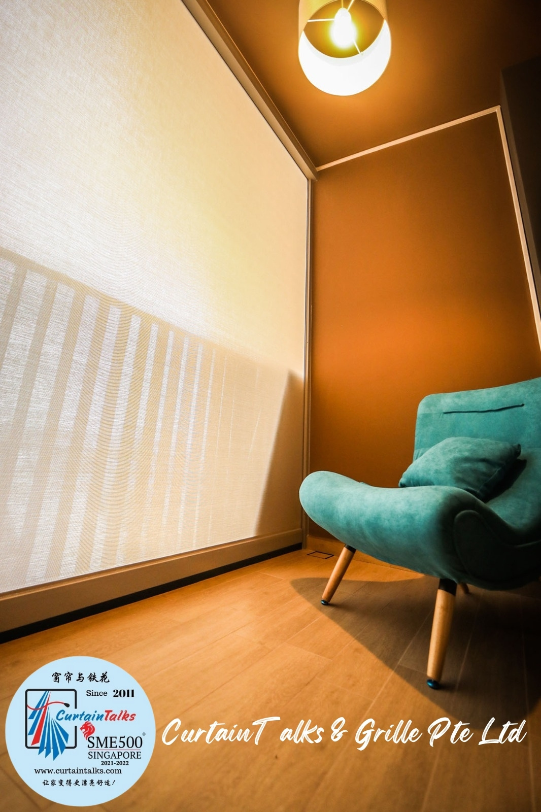 This is a Picture of Outdoor roller blinds-Singapore landed house-Sunrise drive